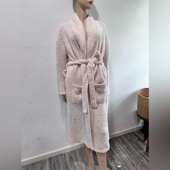 Barefoot Dreams Women’s Cozy Chic Adult Robe Long Cream Winter White Size:2 - Picture 15 of 16
